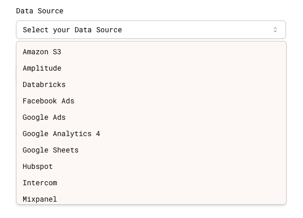 Data Sources